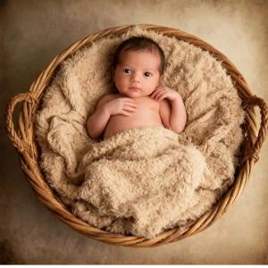 신생아 사진 촬영 소품 담요 부드러운 인조 모피 화이트 베이지 & 브라운 완벽한 포징 매트 침대 바구니 및 의자용 쿠션