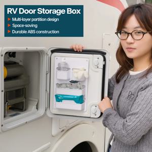 캠핑카 RV 도어 정리함 수납 박스 ABS 칸막이 선반 모터홈 카라반 밴 폐수 탱크 해치용