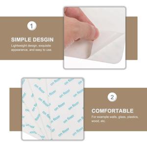 12개입 미끄럼 방지 테이프 러그용 논슬립 러그 패드 스티커 카펫 고정용 하드우드 타일 라미네이트 바닥용 가정 사무실 주방용