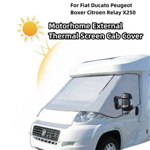 카라반 전면 유리창 선쉐이드 캐브 블라인드 스크린 RV 외부 선쉐이드 부품 피아트 두카토 푸조 박서 시트로엥 릴레이 X250용