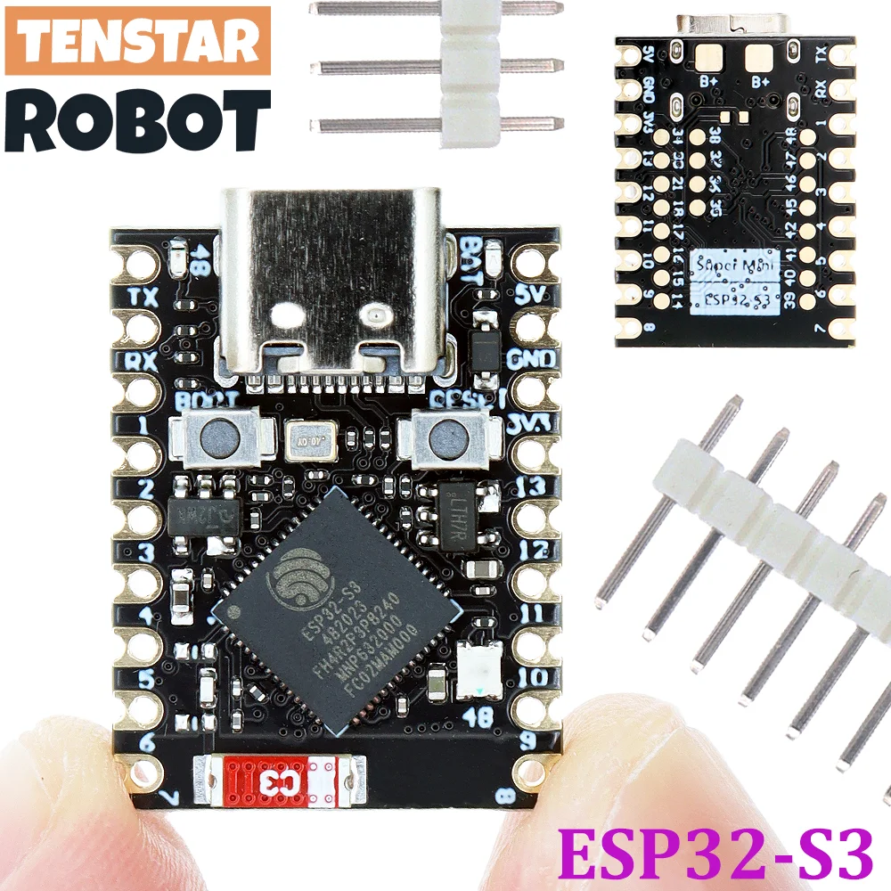ESP32-S3 초소형 개발 보드, 마이크로 파이썬용 IDE용, 와이파이 블루투스 5.0, 울트라 스몰 사이즈 ESP32 S3 ESP32-S3FH4R2