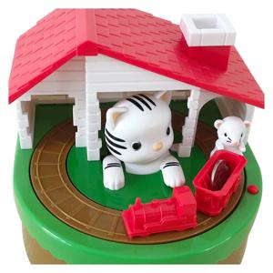 귀여운 고양이 캐치 마우스 자동 훔치는 동전 돼지 저금통 전자 플라스틱 돈 안전 상자 동전 은행 어린이를위한 저장 상자 생일 선물