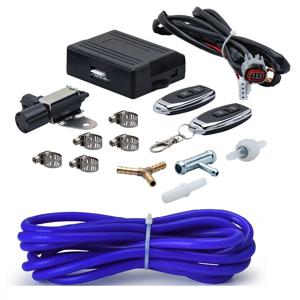 GM BMW AUDI VW 용 2 개의 리모컨이 포함 된 범용 무선 원격 진공 배기 컷 아웃 밸브 컨트롤러 세트