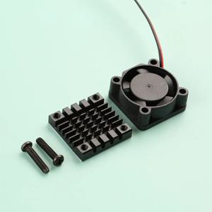 25x25mm 25*50mm 방열판 및 5V 12V 냉각 팬 조합 PCB Raspberry Pi RPI 용 알루미늄 라디에이터 소형 쿨러