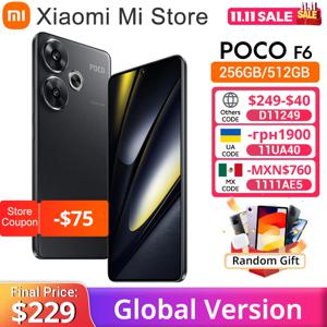 POCO F6 5G 글로벌 버전 스냅드래곤 8s Gen 3 휴대폰 120Hz 플로우 AMOLED 디스플레이 90W 터보 충전 50MP 카메라 시스템 (OIS 탑재)