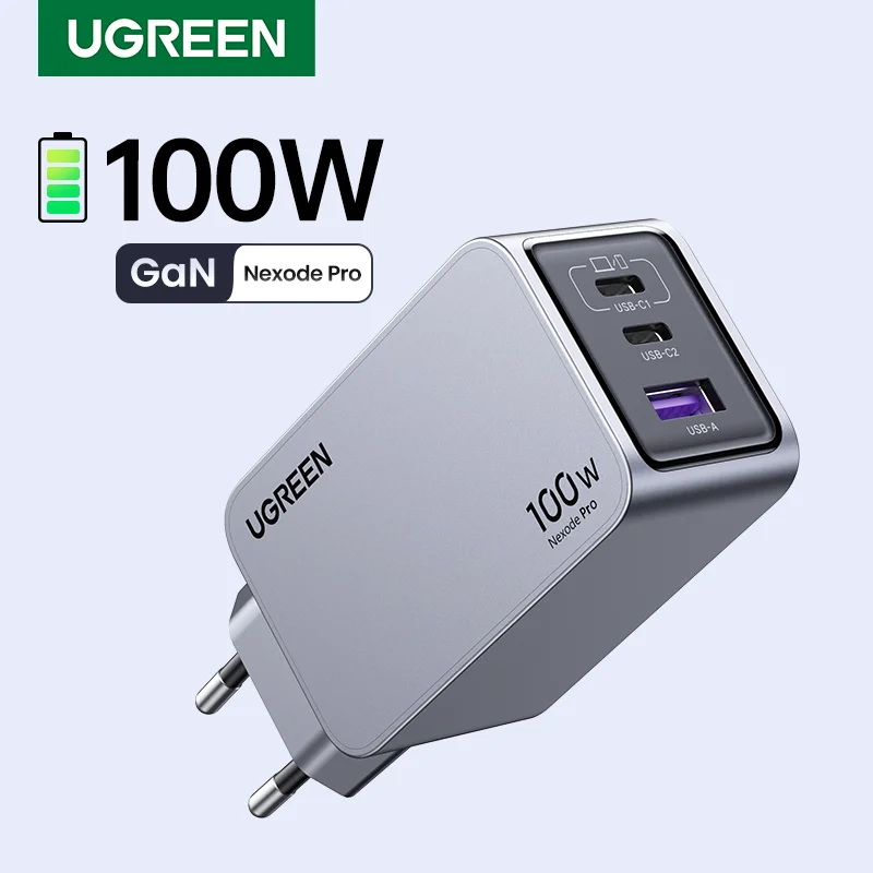 UGREEN 100W GaN 충전기 USB C 충전기 QC4.0 3.0 퀵 차지 맥북 노트북 태블릿 PD 고속 충전기 아이폰 17 16 15 프로용