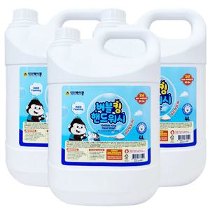 닥터케이콩 버블킹 핸드워시 파우더향 4L x 3개, 대용량 업소 리필
