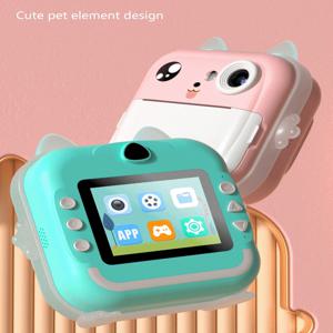 사진용 디지털 어린이 카메라, 즉석 인쇄 사진, 휴대용 미니 장난감, 열 프린터, 카메라 프린터, 교육용 장난감