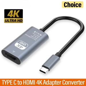 LccKaa USB C-HDMI 호환 어댑터 타입-C USB 3.1-HD-MI 변환기(프로젝터 PC용) MacBook Pro 노트북 태블릿 HUAWEI