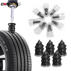 10/20/30PCS 자동차 고무 진공 타이어 수리 네일 키트 스크루 드라이버 타이어 펑크 수리 휠 튜브리스 자동차 타이어 Accessorie