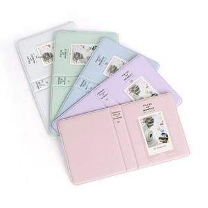64 포켓 사진 앨범 인스턴트 카메라 3 인치 사진 보관 케이스 우표 Fujifilm Instax Mini 12/11/9/8 용 티켓 카드