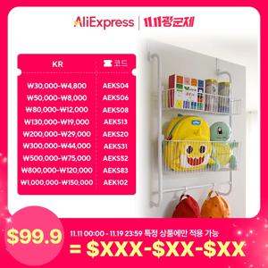 노바리빙 촘촘 2단 문걸이 선반 욕실 간단조립 DIY 수납장 자취 필수템