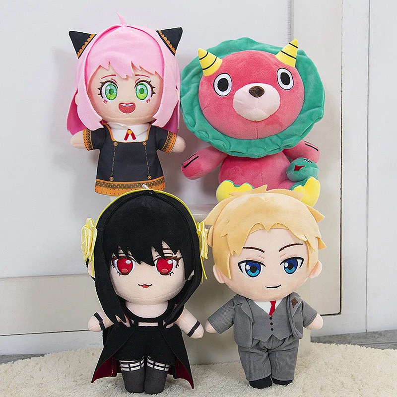 1-4pcs 뜨거운 판매 애니메이션 국내 스파이 인형 봉제 장난감 키메라 사자 아니아 스파이 x 가족 플러시 스파이 어린이 장난감 선물