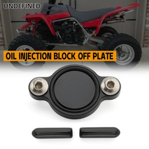 알루미늄 오토바이 오일 주입 블록 오프 플레이트 키트 블랙 실버 Yamaha Banshee 350 YFZ350 Blaster 200 YFS200 1988-2006