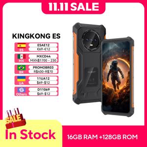 초박형 견고한 Android 스마트폰 Cubot King Kong ES, 6.56인치 90Hz 화면, 16GB RAM(6GB+10GB), 128GB ROM, 48MP 카메라, 4G 휴대폰