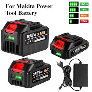 18V 388VF 배터리 22500mah 15000mAh 928VF 128VF Makita 전동 공구 용 대용량 충전식 리튬 이온 배터리