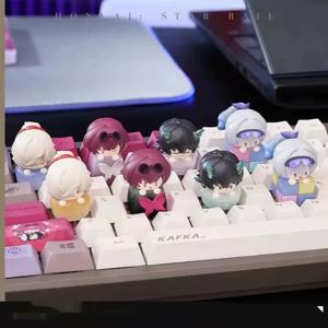 Honkai: 스타 레일 핑거팁 키캡 시리즈 miHoYo 블라인드 박스 모델 만화 컬렉션 홈 인테리어 서프라이즈 선물 재고 있음