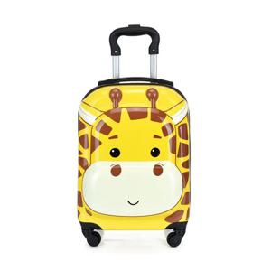 어린이용 20인치 좌석형 캐리어 여행 가방 소녀 2세 소년 비행기 가죽 박스 동물 패턴 캐주얼 여행용