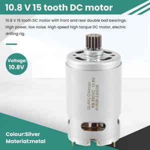 BOSCH GSR1080-2-LI 3601JE2000 /EU 전기 드릴 스크루드라이버 모터용 10.8 V 15 톱니 DC 모터(KV3SFN-8520SF-WR)