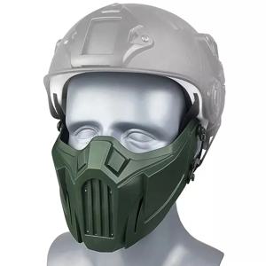 치킨 먹는 군용 팬 장식이 있는 야외 전술 마스크는 반 얼굴 필드 CS 장비를 보호합니다.