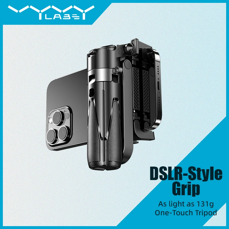 VYVYLABS 미니 셀카봉 블루투스 리모컨 포함 - 아이폰 & 안드로이드용 휴대용 브이로그 스틱, 라이브 스트리밍용 접이식