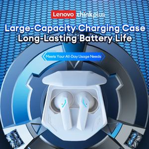 기존 Lenovo GM2 Pro TWS Bluetooth 5.3 이어폰 듀얼 모드 음악 게임 이어 버드 내장 2 마이크 스포츠 헤드폰이있는 HD 통화