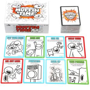 머핀 타임 - 200개 카드가 포함된 매우 무작위 파티 카드 게임 - 2~8명의 플레이어에게 적합한 빠른 게임을 위한 밤의 독특한 카드