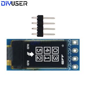 DIYUSER 0.5 인치 OLED LCD 화면 흰색 CH1115 작은 화면 48*88 디스플레이 백색광 모듈 IIC 수직 화면