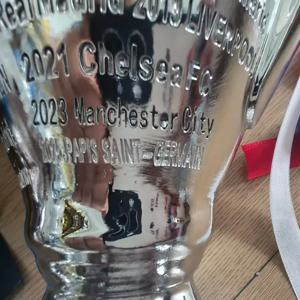 2025년 최신 파리 챔피언 트로피, 축구 스포츠 리그컵, 챔피언십 트로피 레진 세인트, 독일 우승자에게 주는 은상