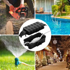 소형 실외 전기 상자, 분리형 쉴드 커버 플러그, 콘센트, 할로윈, 크리스마스 스트링 조명용 연장 코드 커버