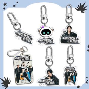 5CM 아크릴 Kpop 아이돌 RUN EP 투어 키체인 포토 카드 홀더 Merch 액세서리