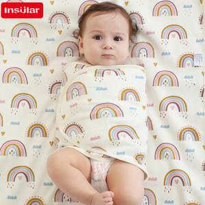 Bilayer 아기 신생아 아기 Swaddle Tie Anti startle jump 여름 얇은 면화 부드러운 기저귀 변경 가방