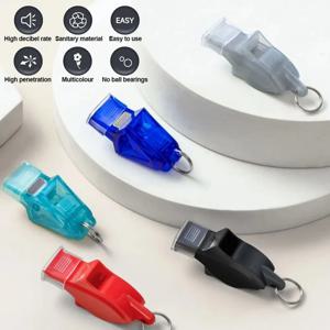 전문 심판 호루라기 - 축구/농구용 125dB 심판 플라스틱 스포츠 호루라기, 방수 및 녹 방지 스포츠 도구