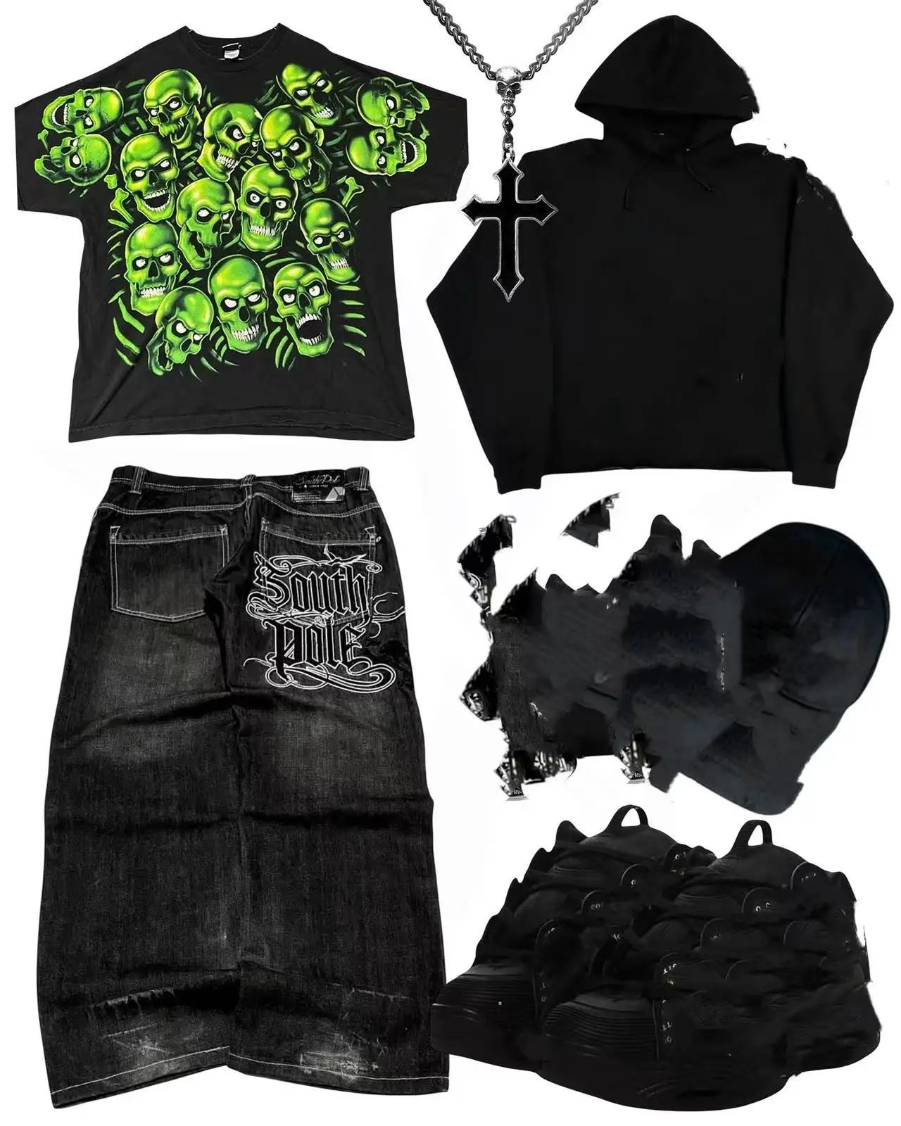 스트릿 남성 스트레이트 레그 진 레트로 힙합 스타일 레터 자수 아메리칸 하라주쿠 패션 와이드 팬츠