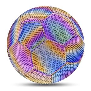 2026 반사 축구공 표준 사이즈 5 사이즈 4 실내외 훈련용 다채로운 축구공 고품질 PU 경기용 축구공