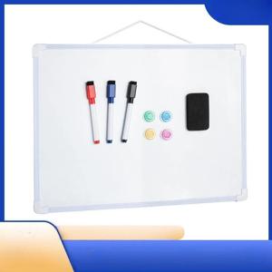 사무실 홈 낙서 그리기 교수형 자기 메모장 벽걸이 형 지울 수있는 양면 화이트 보드 쓰기 보드