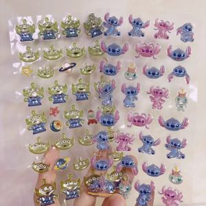 새로운 디즈니 에일리언 스티치 3D 입체 젤리 접착제 투명 스티커 크리 에이 티브 워터 컵 소녀의 장식 스티커 ﻿