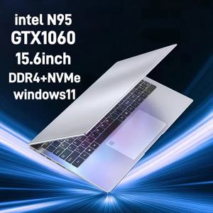 15.6인치 인텔 N95 GTX1060 게이밍 노트북 휴대용 컴퓨터 PC 32GB DDR4 1TB SSD 노트북 게이머 윈도우11 백라이트 키보드