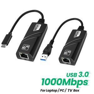 10/100/1000Mbps USB 3.0 유선 네트워크 카드 USB to RJ45 타입 C to RJ45 LAN 이더넷 어댑터 PC 맥북 윈도우 노트북용