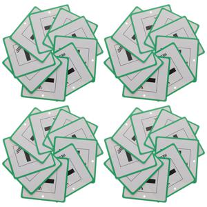 50개 안전 라벨 코팅지 DL7 가구용 경고 표지판 내구성이 뛰어나고 읽기 쉽고 눈에 잘 띄는 제품