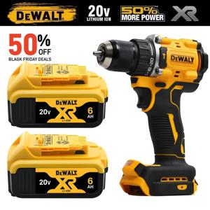 DEWALT 20V 배터리 6AH 충전식 리튬 이온 배터리 충전기 DCB118 브러시리스 전기 드라이버 드릴 DCD805 전동 공구