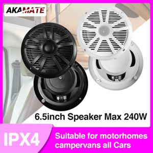 6.5인치 RV용 스피커 사운드 시스템 75mm 자석 플러시 마운트 ATV UTV SPA RZR 해양 RV용 120W 240W