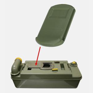 1개 RV 카세트 화장실 슬라이딩 커버 그린 (Thetford C2 C3 C4 OEM2133374 호환) 카라반 캠핑카 RV 교체 부품