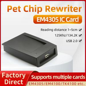 동물 칩 변경 번호 개 칩 다시 쓰기 EM4305 리더 및 작가 125-134.2KHZ ISO 11784/85 카드 작가