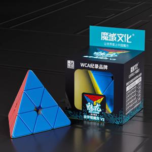 [Picube] MoYu Meilong Pyraminx V2 3x3x3 피라미드 매직 큐브 MoFangJiaoShi 3x3 Cubo 스티커 Magico 퍼즐 큐브 선물 마카롱