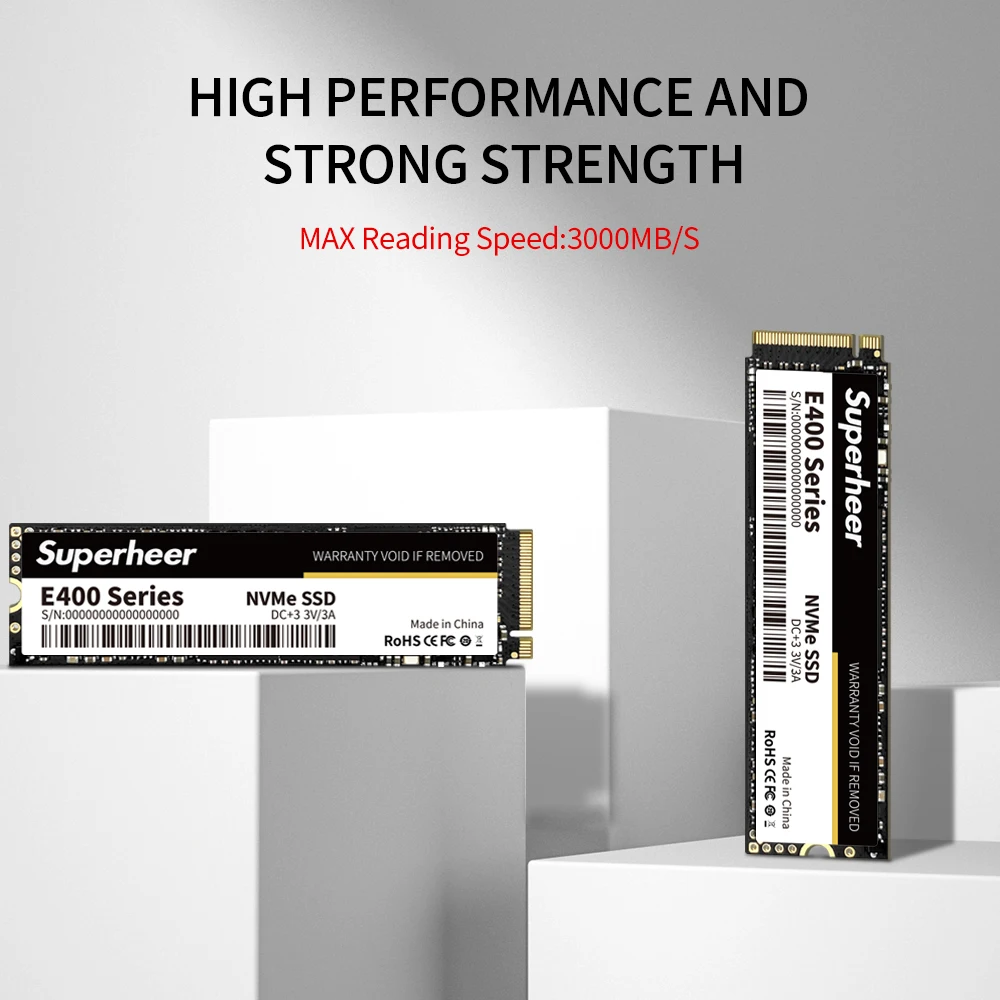SUPERHEER NVME M2 SSD PCIe 256GB 512GB 128GB 1TB 2TB 하드 드라이브 2280 데스크탑 노트북 M.2 PCIe 3.0 용 내부 솔리드 스테이트 디스크