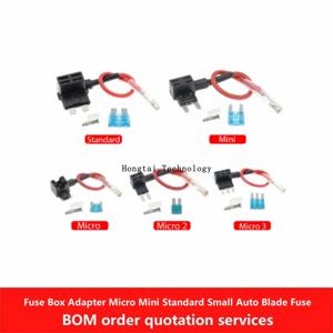 12V-24V 자동차 퓨즈 홀더 추가 회로 어댑터 마이크로 미니 스탠다드 소형 ATM APM 블레이드 자동차 퓨즈 10A 퓨즈 포함 홀더