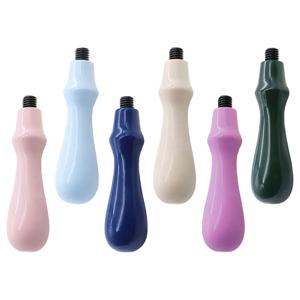 6pcs 왁스 인감 핸들 스탬프 결혼식 초대장을위한 우아한 유럽 스타일의 나무 씰링 도구 휴일 카드 다목적 사용