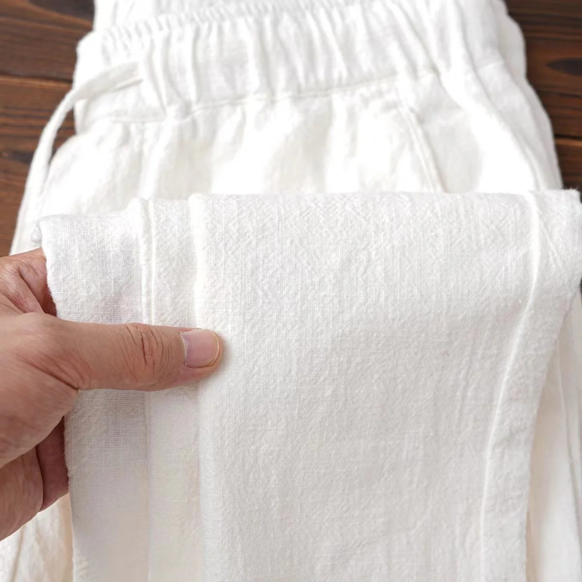 남성용 Boho 코튼 린넨 바지 새로운 여름 경량 루즈 피트 캐주얼 운동복 걷기 조깅 바지 작업