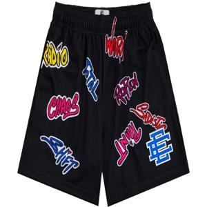 2025 뉴 에릭 엠만 EE 미국 농구 반바지 캐주얼 스포츠 속건 스포츠 남성 통기성 루즈핏 쿼터 팬츠